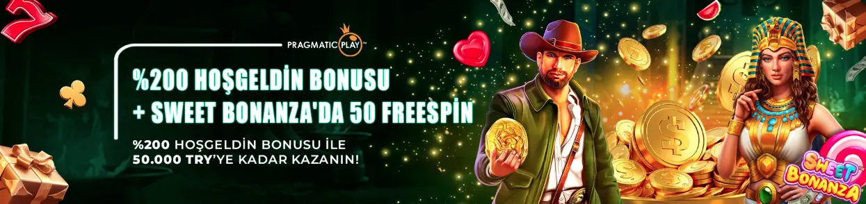 %200 Pragmatic Play Hoşgeldin Bonusu + Sweet Bonanza’da 50 FreeSpin